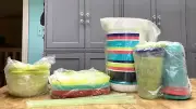 Tupperware Backyard Party Set-Plates-Pitcher-Cups-Bowls-Straws-NEW-SHIP INCLUDED