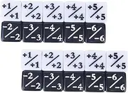 ORFOFE 20pcs Dice Counters Gaming Tokens for Board and Card Games for Math and Educational Activities Reusable Loyalty Dice for Fun Gameplay
