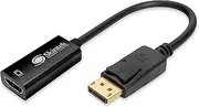 Skintek SK-04-DPH DisplayPort (DP) to HDMI Adapter 4K 1080p 60Hz Male to Female for Connecting PC/Notebook/MAC with DisplayPort to Monitor, Projector with HDMI Input, Cable 18cm