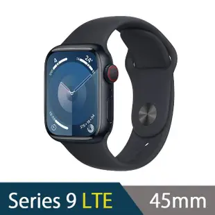 三合一無線充電座組【Apple】Apple Watch S9 LTE 45mm(鋁金屬錶殼搭配運動型錶帶)