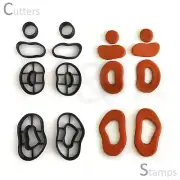 Polymer Clay Cutter set | Organic Shape Cutter | Polymer clay Earring cutter |
