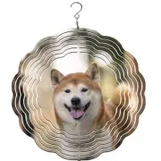 Shiba Inu Dog Breed Wind Spinner, yard decoration, dog wind spinner