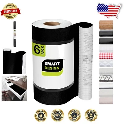 Multi-Use Black Vinyl Shelf Liner - 120ft Total - Perfect for Cabinets & Drawers