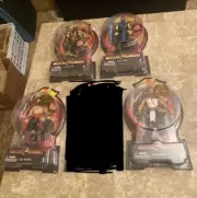 RARE Mortal Kombat 20th 4 Figure Lot Set Scorpion Sub-Zero Baraka Liu Kang NEW