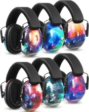 6 Pcs Kids Noise Cancelling Headphones 27Db Adjustable Earmuffs for Autism Senso