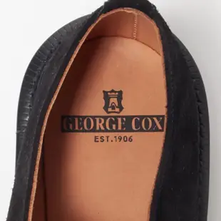 英國 George Cox - 3588 VI D Ring Creeper 圓頭 厚底鞋 龐克鞋 搖滾鞋 - 黑麂皮