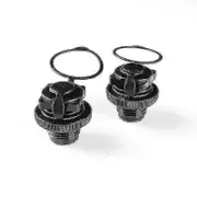 Lay-z-spa Air Cap Screw Valve for Bestway Vegas & Miami Hot Tubs - Replacement Part 2pcs-Black