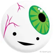 EYEBALL BIG MAGNET I HEART GUTS