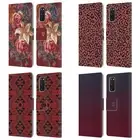 HEAD CASE DESIGNS MARSALA TRENDS LEATHER BOOK WALLET CASE FOR SAMSUNG PHONES 1