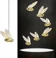 Creative Pendant Lighting Fixture Bee Shape Ceiling Hanging Lamp(4000K)