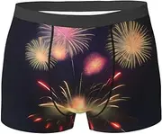 [EdWal] Explosion Fireworks 3D print Soft Men's Underwear Boxer Briefs Comfortable Underwear Boxer Briefs for Men 1Pack