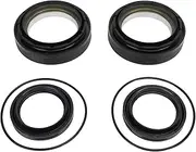 Front Axle Seal Kit, Vacuum Knuckle Seal, Steel Rubber Seal, Compatible with F-450 F-550 Super Duty 1998-2004, 50491
