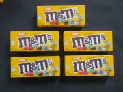 (5) Boxes Of Peanut M&M's Chocolate Candies 3.1 Oz Each Movie Theater Size