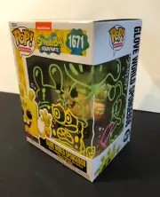GLOVE WORLD SPONGBOB SQUAREPANTS Funko Pop 1671 signed w/artwork by DAVE AIKINS