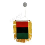 Afro American Flag Mini Banner / Double Sided Afro American Car Window Flag