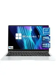 KUU Laptop Computer,8G RAM 256GB SSD Laptop, Windows 11 14.1" FHD IPS, BT 5.0,