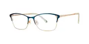 Vera Wang Elana Teal Men's Glasses Blue Size 52 - Private Health Rebate - Blue Light Block Available