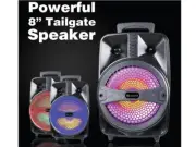 IQ Sound IQ-2078DJBT 8" Rechargeable Tailgate Speaker +Bluetooth +USB/SD/AUX/FM