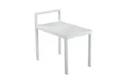 DREAMO Outdoor Aluminum Coffee Table Side Table White