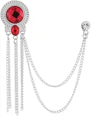 [BBirtyQV] Men'S Suits Gemstone Tassel Chain Wedding Gig Matching
