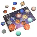 Wooden Solar System Puzzle for Kids 3-5 Montessori Planet Match Sensory Toy