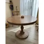 實木 圓桌 歐風復古實木圓桌 自取價 二手商品