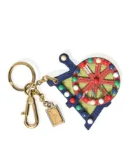 Dolce & Gabbana Ferris Wheel Keychain Leather Accessory Women Multicolor