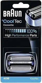 Braun 40B CoolTec Shavers Series Replacement Shaving Foil Head and Cutter Cartridge, 1 Count