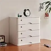 Portable Storage Wooden Desktop File Cabinet nizer with Lock and Drawers 4 Tier Storage Box for Desk nization and Security