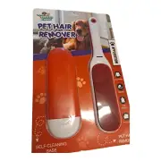 Red Pet Hair Remover Lint Brush With Self Cleaning Base Dog/Cat Hair