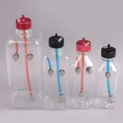 For RC Model Airplane Sealed Fuel Tank 260ML -1500ML Clear Fuel Tank Metal Cap