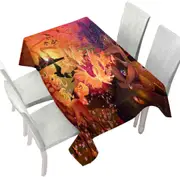 Fantasy Art Unicorn Pegasus Volcanoes and Beautiful Artist Tablecloth