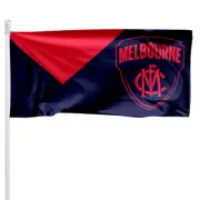 Melbourne Demons LARGE AFL Pole Flag LARGE 1800 x 900 Man Cave Bar Game Day Gift