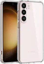 for Samsung Galaxy S23 Case Clear [Anti-Yellowing] [Military Grade Drop Protection], Areaphmet Shockproof Hard PC +Soft TPU Back Phone Case for Galaxy S23 Case(2023) - Clear