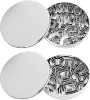 50 Pieces Cookie Cutters Set, BetterJonny Mini Stainless Steel Biscuit Cookie Cutter Set Alphabet and Geometric Shapes Pancake Fruit Cake Fondant Cutters Mold Kit