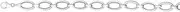 [JewelryWeb] 14k Gold White Finish 8.6mm Shiny Sparkle Cut Oval Fancy Bracelet With Lobster Clasp 18 Centimeters Link-Bracelet for Women