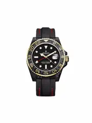 DiW (Designa Individual Watches) pre-owned customised DiW GMT-Master II Golden Speedster 40mm - Black