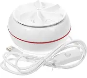 [HOMSFOU] 30W Mini Portable Washer USB Charging Travel Washing Machine for Dorm Clothes Washer with Forward Reverse Rotation Lightweight Easy to Use for Frequent