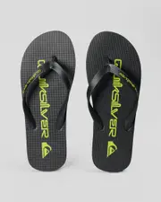 [Quiksilver] Quiksilver Men's Moncata Two Tone Flip Flops Slippers in Green Size 8 8 Green