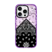 iPhone 16 Pro Impact Case MagSafe Compatible Black bandana