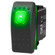 Waterproof On/Off Rocker Switch LED Light RZR Maverick X3 YXZ1000R Pioneer GREEN