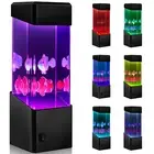 Fish Lava Lamp USB/Battery Operated LED Fish Night Light Auto Color Changing ♃₱