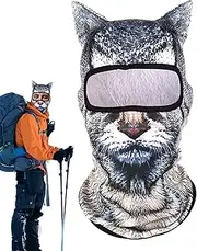 [Generic] Sunproof Face Cover - Skin-friendly Animal Sunproof Face Cover - Windproof Dustproof Face Masque With Ears For Fishing