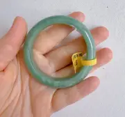Apple Green Jade /jadeite Bangle 54.5 Mm Grade A