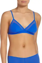 NWT Madewell Micro Mesh Bralette in Cerulean Blue Size Small S MSRP $32