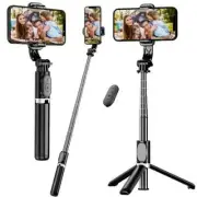 Selfie Stick, 40 inch Extendable Selfie Stick Tripod, Phone Tripod with Wirel...