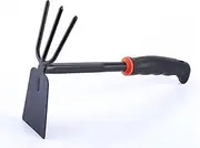 Bdwievn Garden Hand Hoe,2 in 1 Heavy Duty Hoe for Planting Transplanting Weeding Dig Loosening Moving