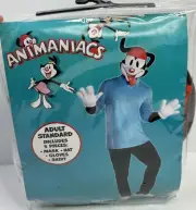 Animaniacs Wakko Adult Standard Size Halloween Costume Mask Shirt Hat Gloves New