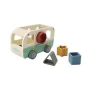 Kaper Wood Kidz EcoShape Wheelie Van Shape Sorter Kids Learning Sensory Toy 12m+