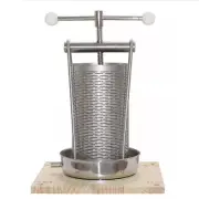 5L Stainless Steel Fruit Press with F Clip Wine Press Grape Apple Cider 1.3 Gal